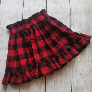 London Skirt - Red Buffalo Check